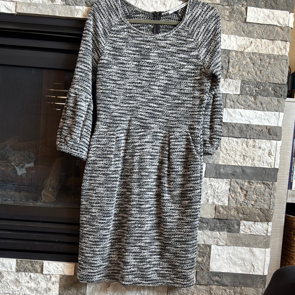 Women's Black and Gray Dress